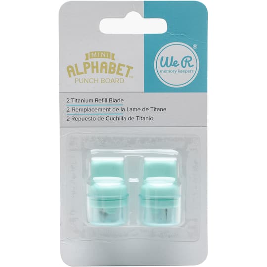 We R Memory Keepers&#xAE; Mini Alphabet&#x2122; Punch Board Blade Refill, 2ct.